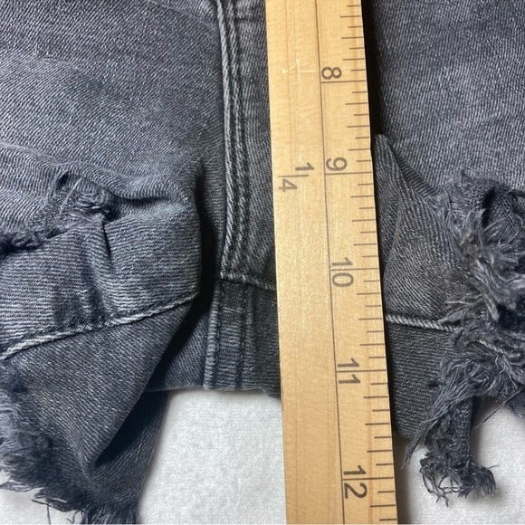 Hudson Los Angeles Gemma Lady Luck Short Midrise Cutoff Jeans Distressed Size 27 - Picture 7 of 10